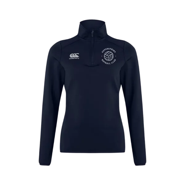 Future Print Netball Club Women's Club 1/4 Zip Midlayer Training Top
