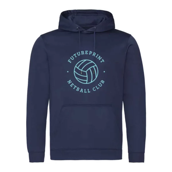 Future Print Netball Club AWDis Sports Polyester Hoodie