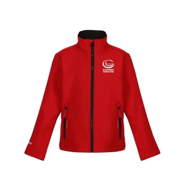 Grasshopper Netball Club Regatta Ablaze Printable Soft Shell Jacket