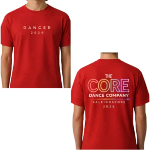 Core Dance Gildan Kaleidoscope Show Tee - Red